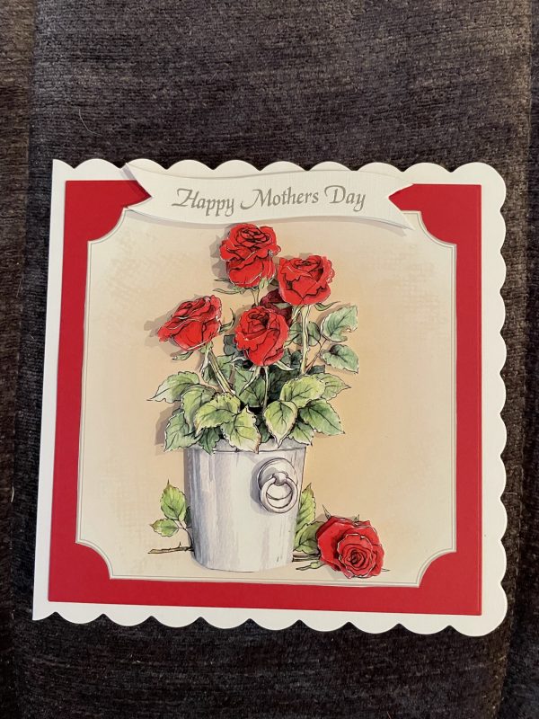 3D handmade mother's day card | roses | flowers