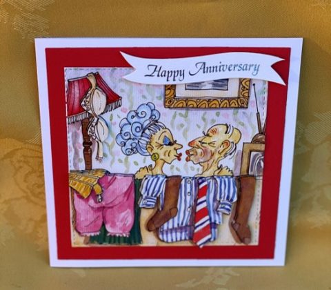 3D Handcrafted “Wrinklies Cheeky Kiss” themed Anniversary Card | Ewe ...